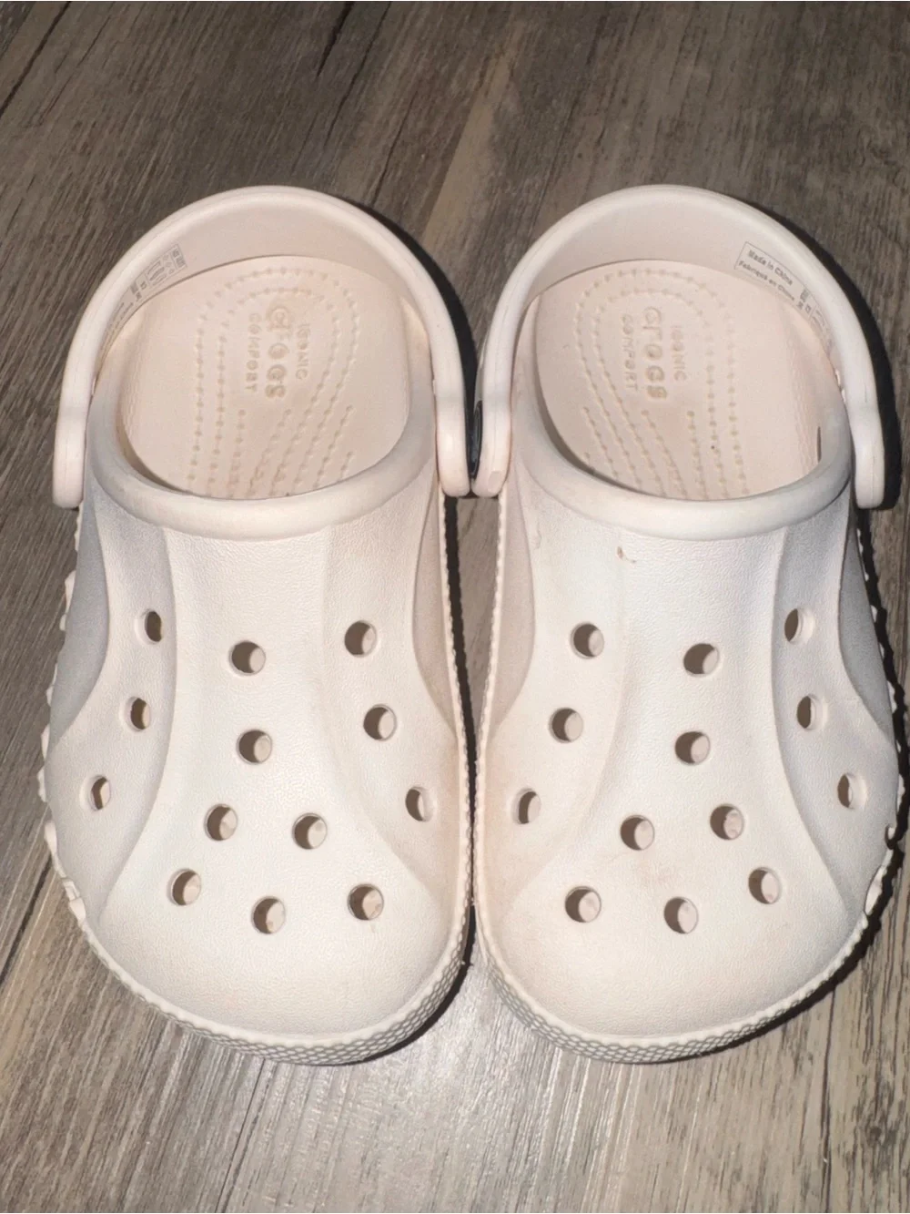 CROCS Kids Classic Clog in Off-White